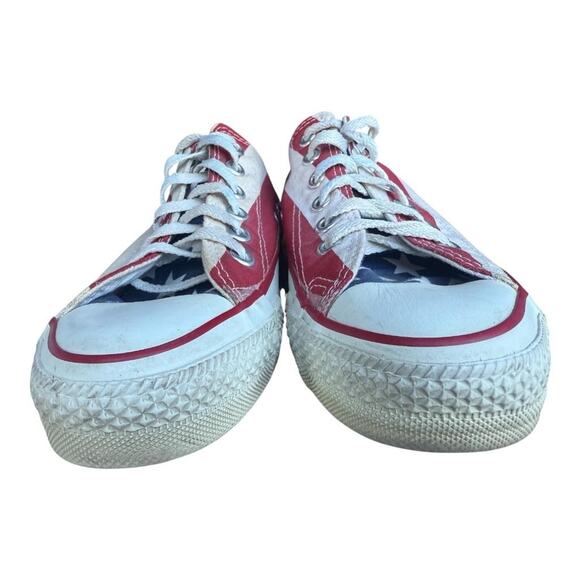 Vintage Converse All Star Low Top Sneaker America Flag Made in USA Men 5 - Picture 3 of 11